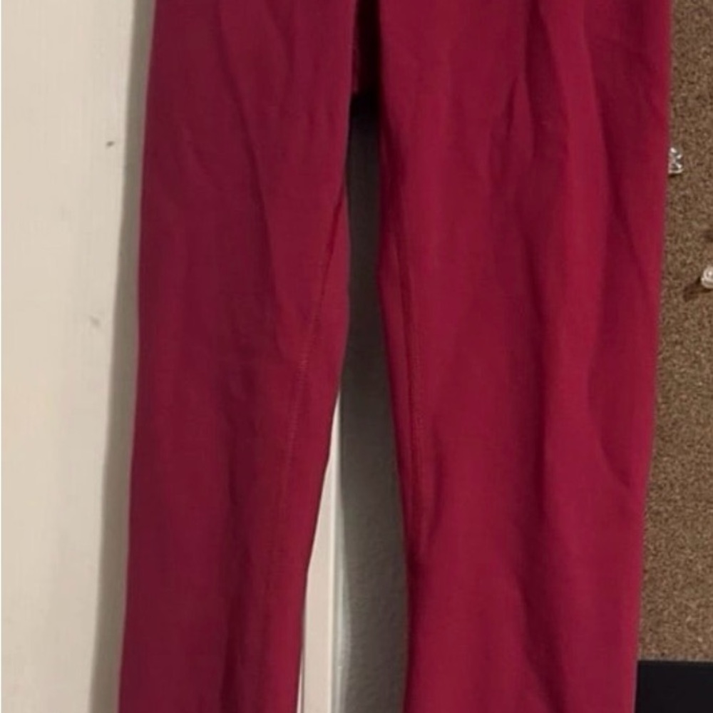 Lululemon Athletica Burgundy Leggings